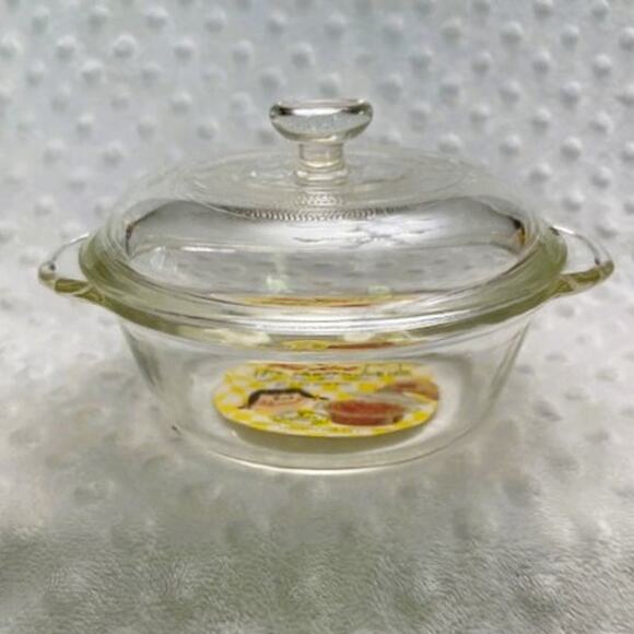 Vintage Fire-King (H-405) Ovenware 1pt. Casserole Dish, Knob Cover (1960s)-NEW - Picture 4 of 9